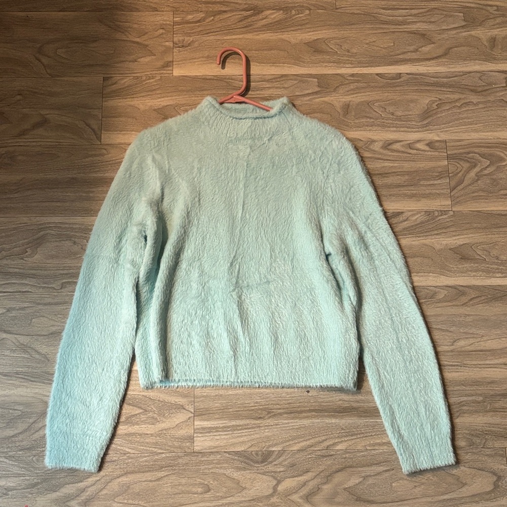Universal Thread Light Blue Cowl Neck Sweater - image 4